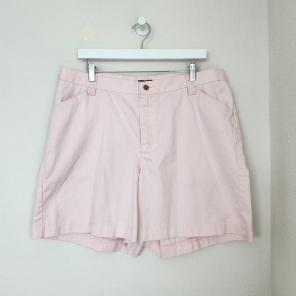 Vintage Y2K Lee Riders Casual Light Pink High Waisted Long Shorts 16 - Picture 8 of 14
